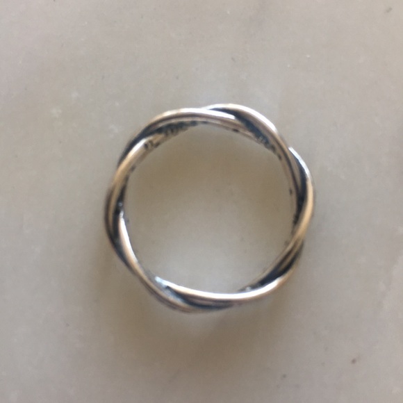 Pandora Sparkle Twist Ring - Size 7 - Picture 2 of 2